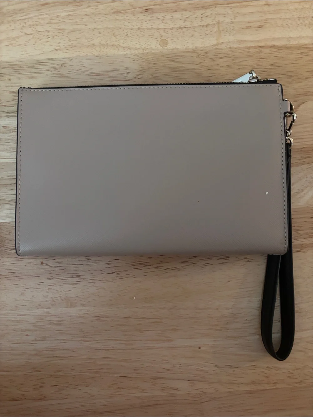 kate spade Two-Tone Black and Taupe Wristlet